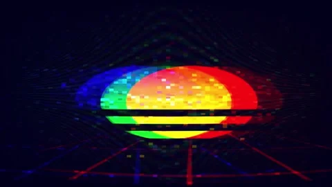 Digital noise glitch Horizontal 5s glitch texture background 4K Stock Footage 330075338