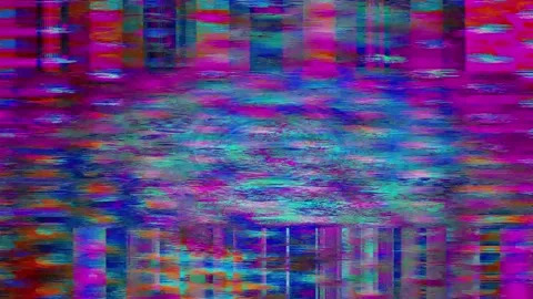 Digital noise glitch Horizontal 5s overlay effect 4K Stock Footage 330081295