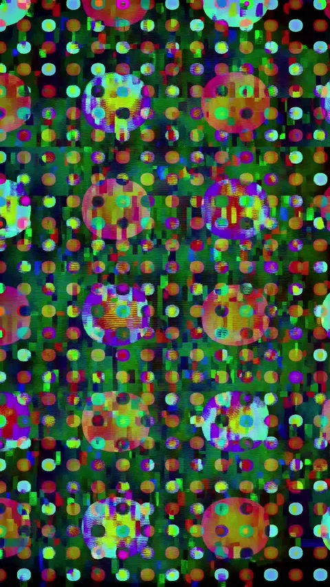 Digital noise glitch Vertical 5s distortion overlay 4K Stock Footage 330070309