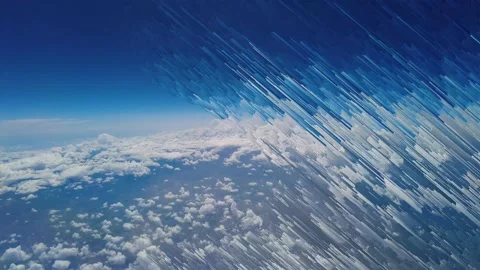Digital noise on natural landscape Stock Footage 219414733