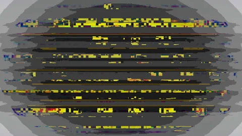 Digital Noise Screen Glitch Flickering Scrtach Vignette Abstract Background Stock Footage 112338268