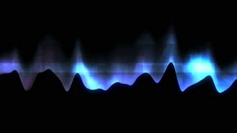 Digital noise. Vibration waves. Abstract technology background. Stock Footage 120839353