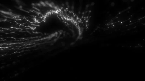 Digital Northern Lights. Digital background. Seamless loop. Stock Footage 101882865