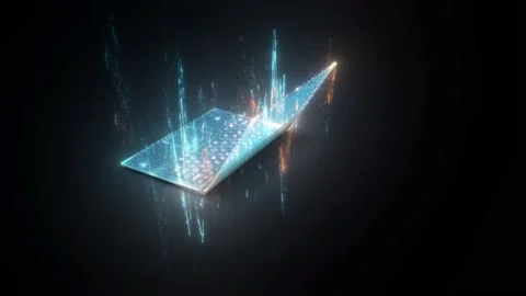 The Digital notebook Hologram v2 Stock Footage 145151482