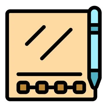 Digital notepad with pen for note taking and idea capturing Illustrazione stock