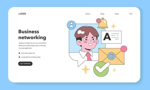 Digital notification concept. Flat vector illustration. Illustrazione stock