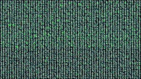 Digital number abstract background Stock Illustration