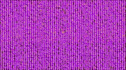 Digital number abstract background Stock Illustration