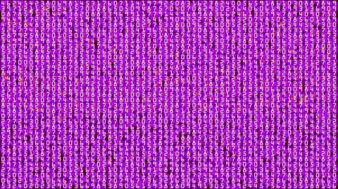 Digital number abstract background Stock Illustration