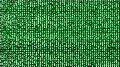 Digital number abstract background Stock Illustration