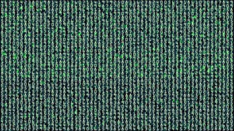 Digital number abstract background Stock Illustration