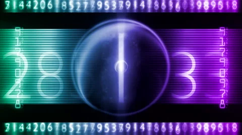 Digital number art 26 Stock Footage 50660987