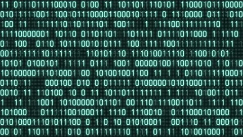 Digital number background, binary code. Vídeo Stock 144091072