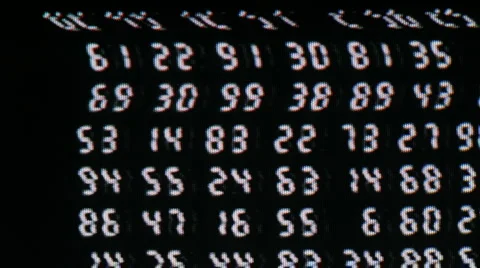 Digital number clock sequence Stock Footage 906056