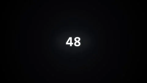 Digital number counter animation on black background. 4K Stock Footage 340514700