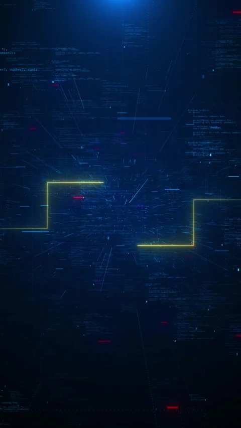 Digital number investment technology program code Big data global cloud Stock Footage 312187822