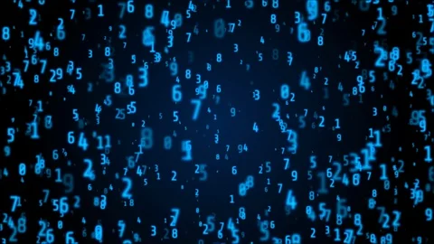 Digital Number Technology 4K Motion Developer Program Code Motion Background. Stock Footage 122662055