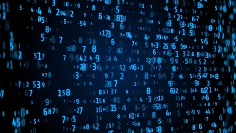 Digital Number Technology 4K Motion Developer Program Code Motion Background. Stock Footage 122663057