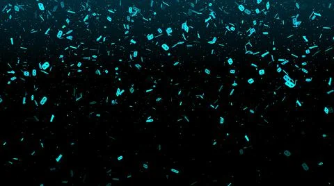 Digital Number Technology Computing Falling To The Ground Concept Illustrazione stock