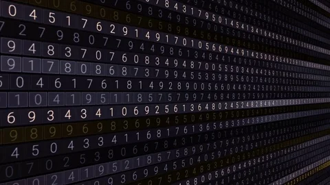 Digital numbers Animation intro. Stock-Footage 84672084