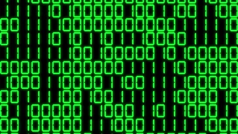 Digital numbers binary random numbers 7 ... | Stock Video | Pond5