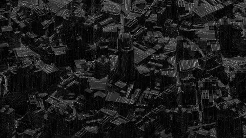 Digital Numbers City 스톡 동영상 144320750