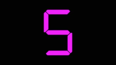Digital numbers clock countdown timer an... | Stock Video | Pond5