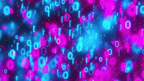 Digital numbers with digital background イラスト素材