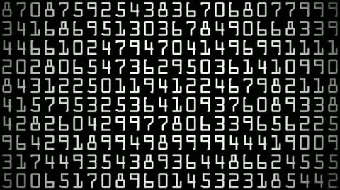 Digital numbers Stock Footage 12184468
