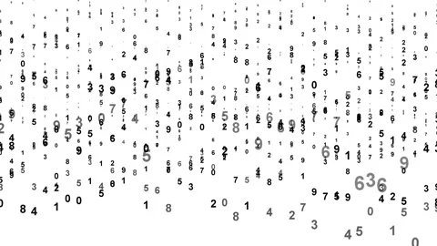 Digital numbers pattern motion graphics ... | Stock Video | Pond5