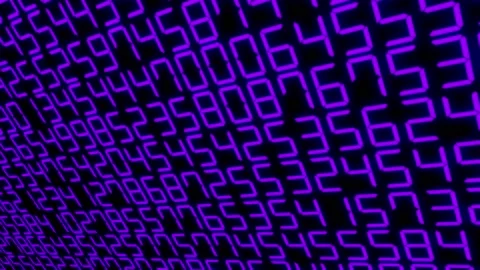 Digital numbers random numbers 7 segment... | Stock Video | Pond5