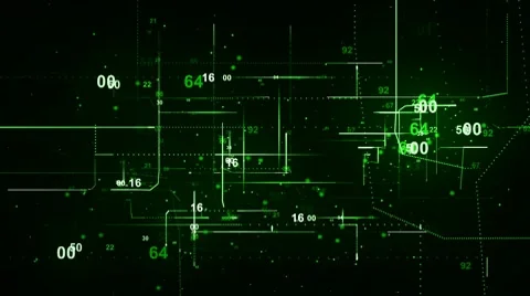 Digital numeric countdown wall 2 Vídeos de archivo 10788153