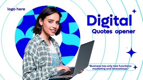 Digital Opener After Effects stock