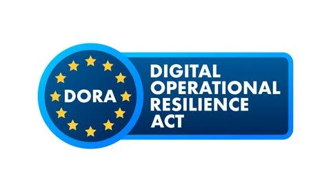 Digital Operational Resilience Act - DORA - promoting financial stability within Stock Illustration