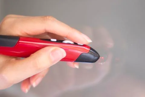 Digital optical mouse pen Stock Photos