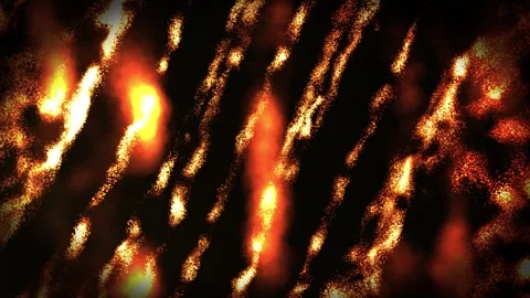 Digital orange particles wave with motion abstract futuristic background, 3D, Stock Footage 310325628