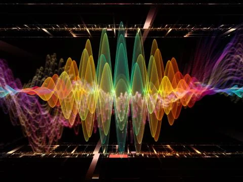 Digital Oscillation Stock Illustration