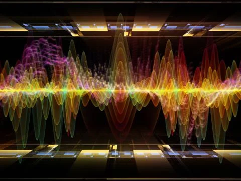 Digital Oscillation Stock Illustration