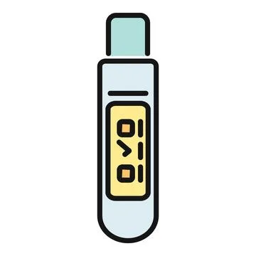 Digital ovulation test showing peak fertility result Illustrazione stock