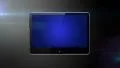 Digital pad with blue screen ready for your message HD Footage