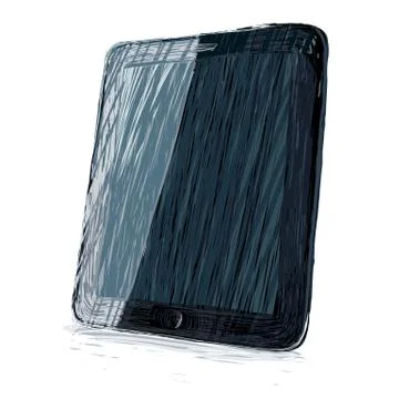 Digital pad vector illustration. all colors and layers editable, for example, Illustration