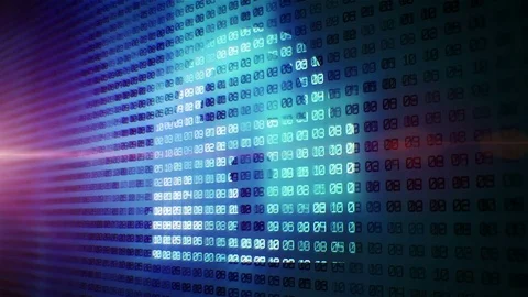 Digital padlock in cyber space Stock Footage 75664989