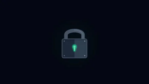 Digital Padlock Icon 動画素材 335937426