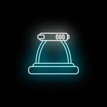 Digital padlock icon showing secure data access Stock Illustration