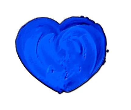 Digital paint of a red heart Stock Illustration