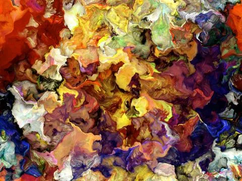 Digital Paint Texture Background Stock Illustration