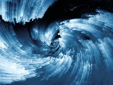 Digital Paint Vortex Stock Illustration