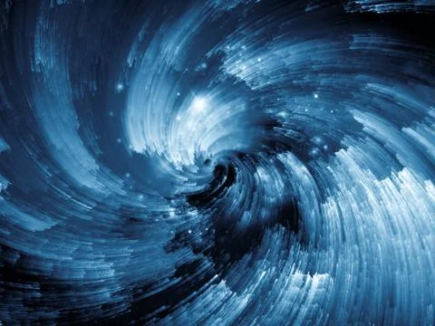 Digital Paint Vortex Stock Illustration