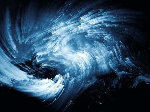 Digital Paint Vortex Stock Illustration