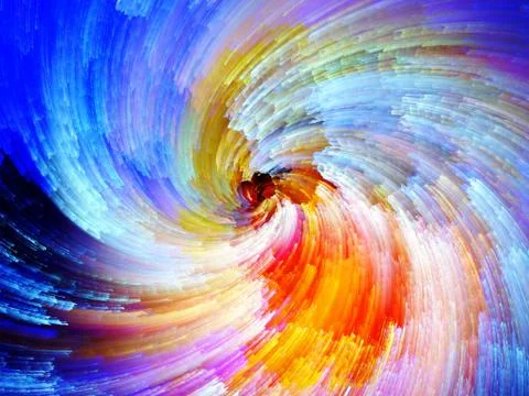 Digital Paint Vortex Stock Illustration